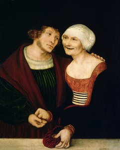 De verliefde oude vrouw